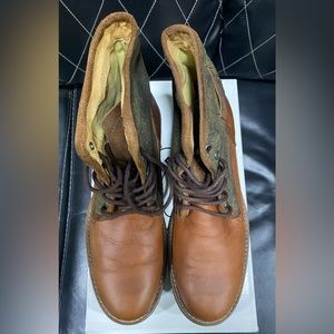 Men’s size 11 Steve Madden Newman Tan lace up leather boots